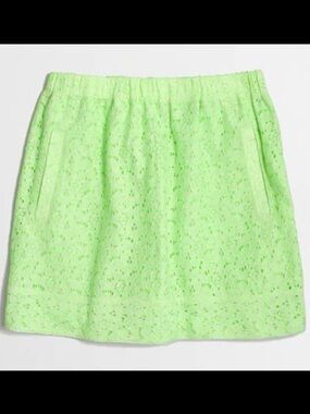 NWT J. Crew Lace Cotton Mini Skirt